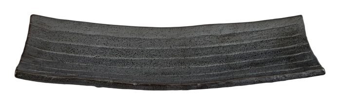 Schwarzer rechteckiger Teller - Große Teller - 31,5 x 10 cm