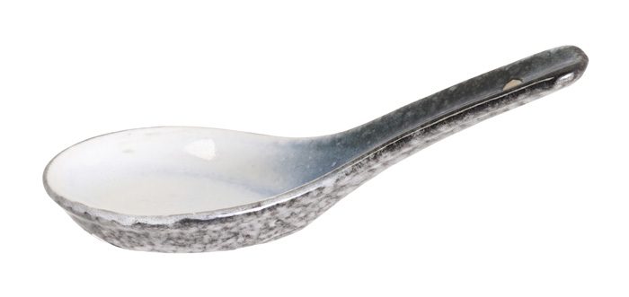 Grau / Weißer Löffel - Tajimi - 13,5 cm
