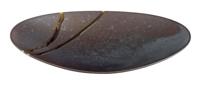 Schwarzer rechteckiger Teller - Große Teller - 23 x 12,5 cm