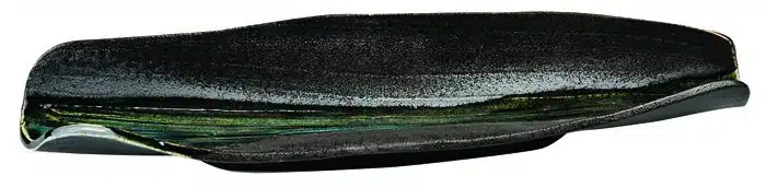 Grün / Grauer rechteckiger Teller -Grün-Grau-Serie - 40 x 11 cm