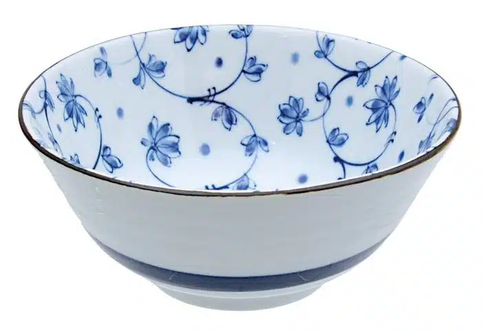 Blau / Weiße Schüssel - Gemischte Schalen - 15 x 6,5 cm 500 ml