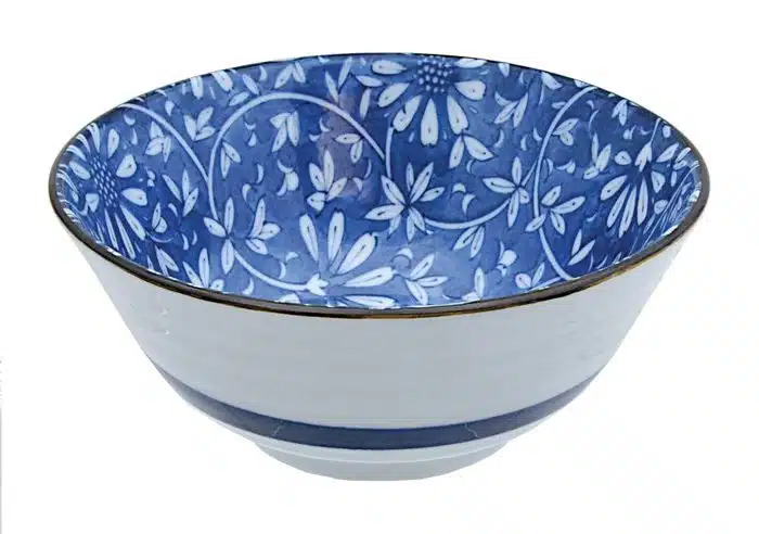 Blau / Weiße Schale - Gemischte Schalen - 15 x 6,5 cm 450 ml