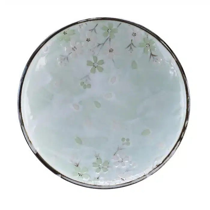 Minzgrüner Teller - Green Cosmos - 19,5 cm