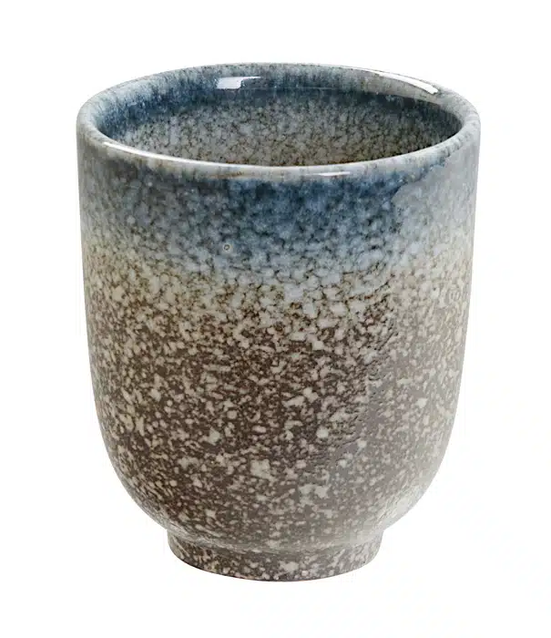 Grau / Weiße Teetasse - Tajimi - 7 x 8,5 cm