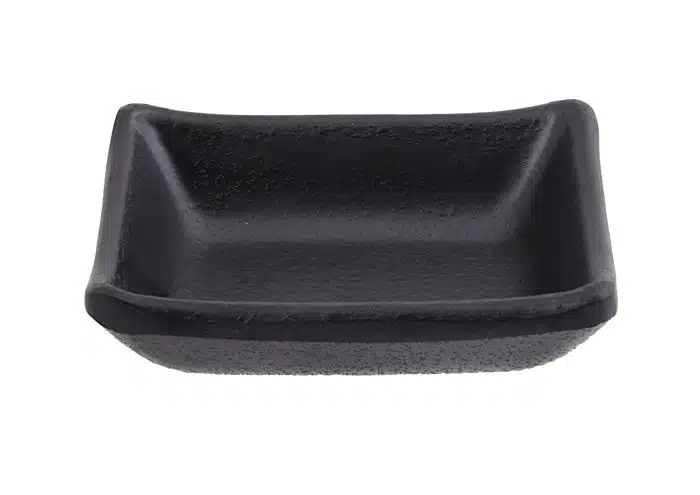 Schwarze Saucenschale - Melamin - 9,2 x 6,9 x 3,1 cm 50 ml