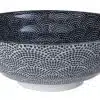 Schwarz / Weiße Schüssel mit Punkten - Nippon Schwarz - 21 x 7,8 cm 1000 ml