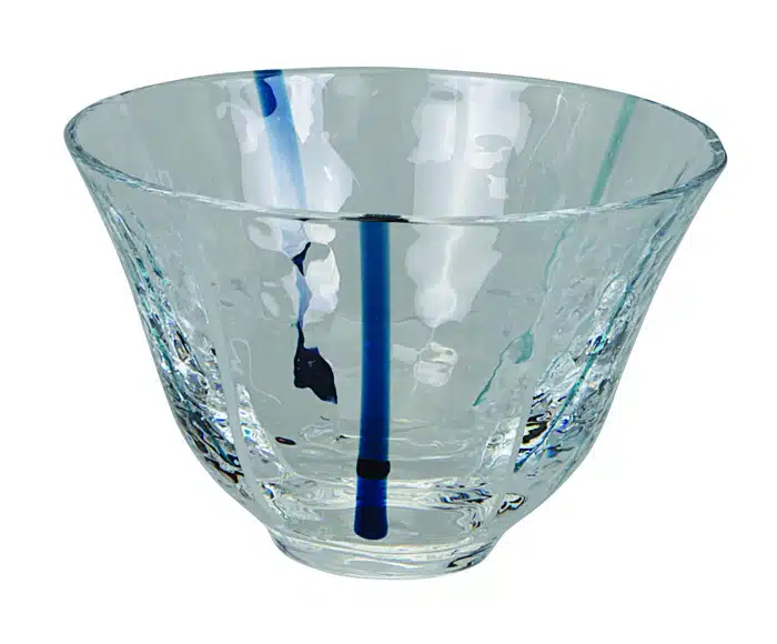 Blaue / Glas Sake Tasse - 7,8 x 5 cm 90 ml