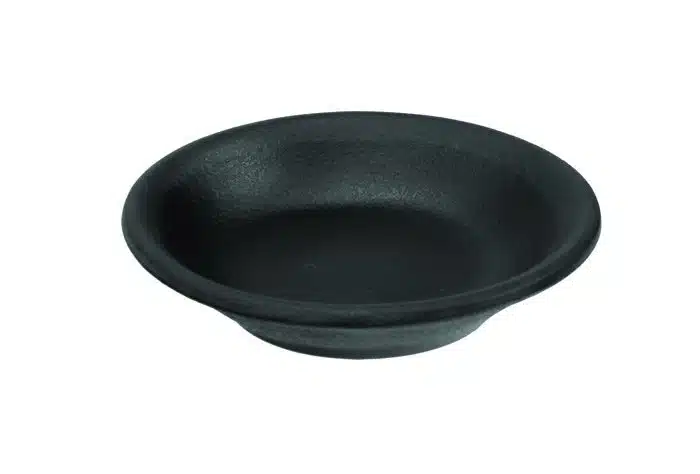 Schwarze Sojasauce Teller - Melamin - 8 x 1,6 cm