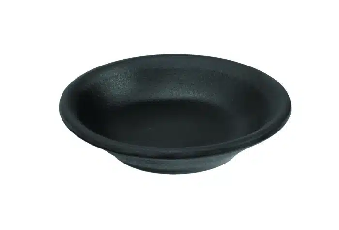 Schwarze Sojasauce Teller - Melamin - 8 x 1,6 cm