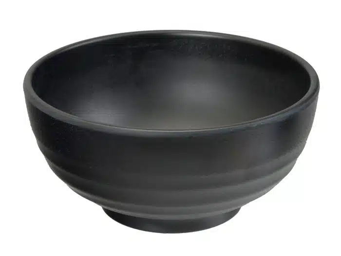 Schwarze Schüssel - Melamin - 16 x 8 cm 700 ml