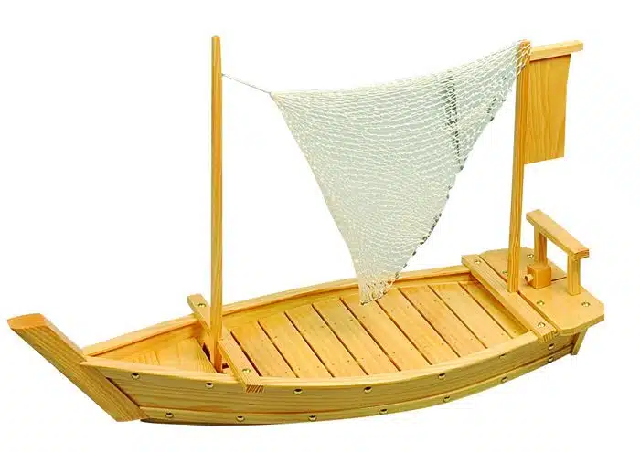 Sushi-Boot aus Holz - Holzgeschirr - 70 x 26,5 cm