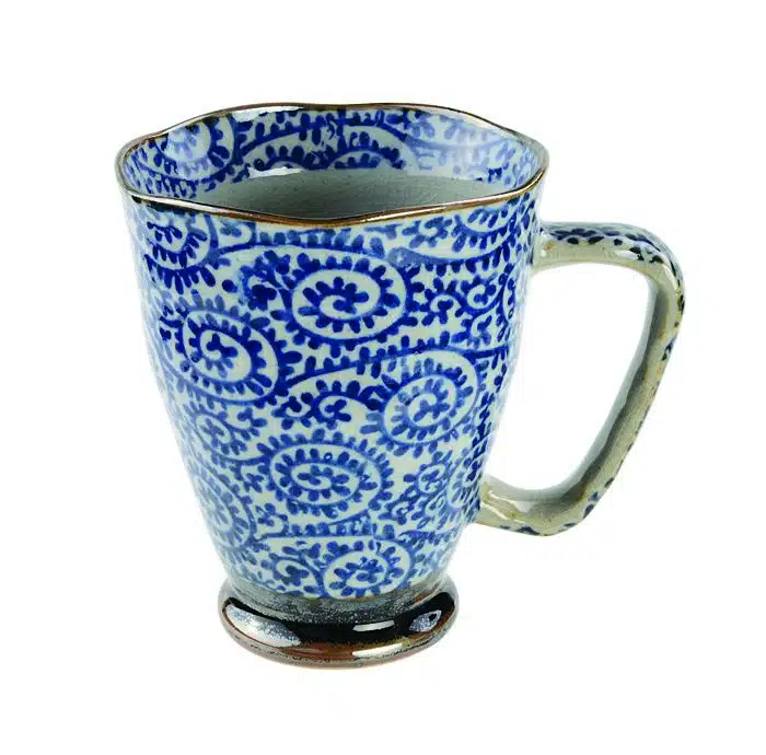 Blau / Grauer Becher - 9 x 11cm 400ml