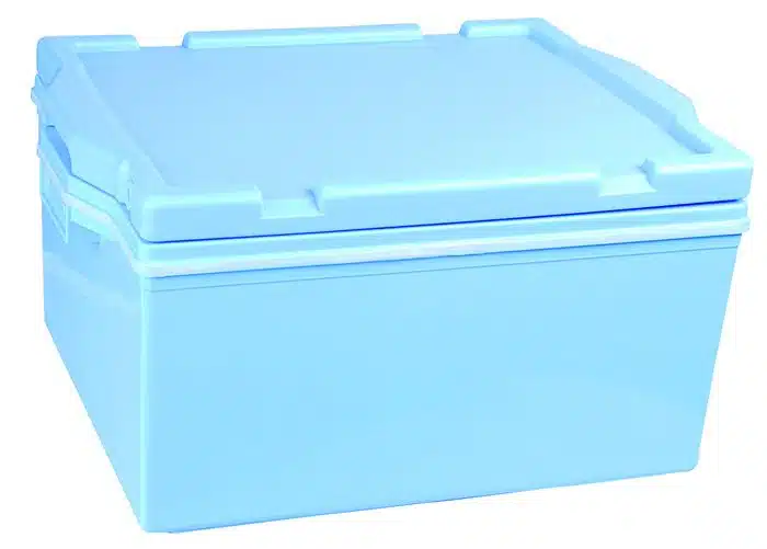 Blaue Wärmebox für Reis - 47,5 x 36,5 x 25,5 cm