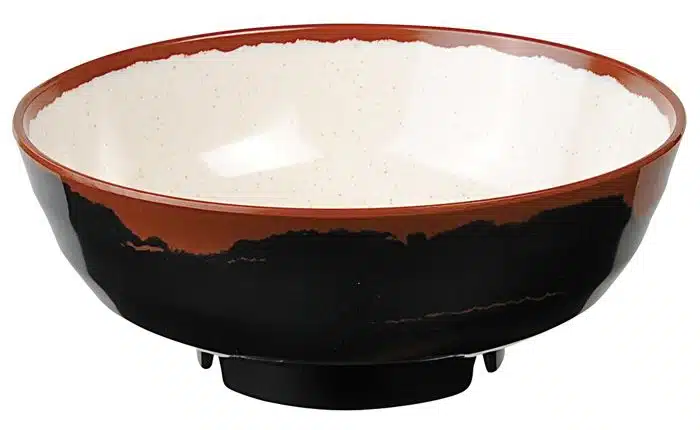 Schwarz / Weiße Schüssel - Melamin - 22,5 x 9 cm 1900ml