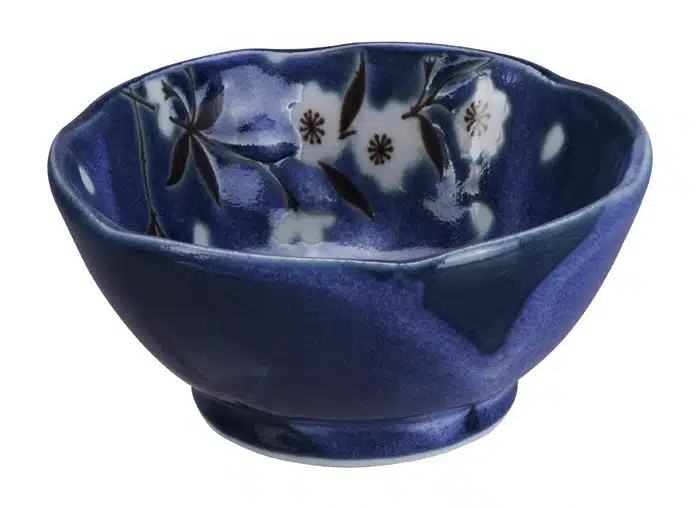 Blau / weiße Schüssel - Blue Sakura - 9x4cm 100ml