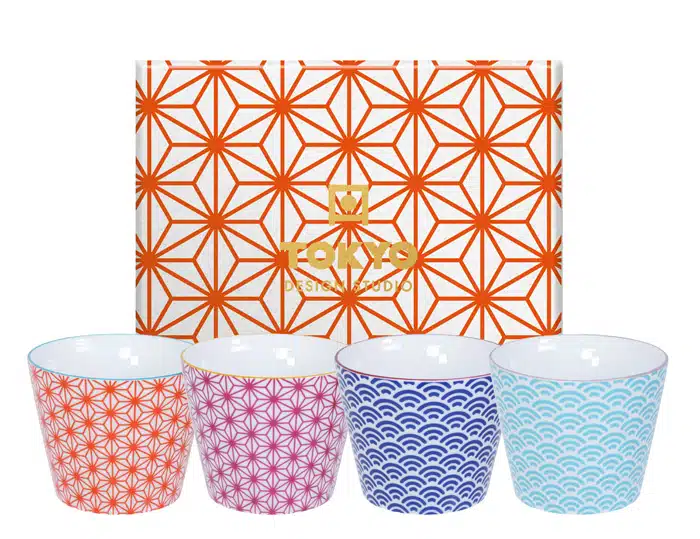 Star / Wave Cups Set 8.3x6.5cm 180ml 4Stk. Set