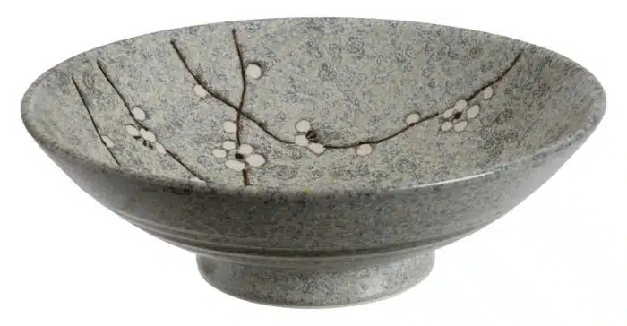 Graue Soshun Moribachi Schüssel 24x8cm 1400ml
