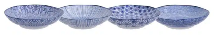 Nippon Blue - Pastateller- 21x5.2cm Sortiert 4St.