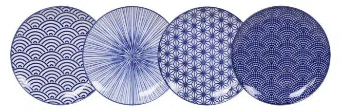 Tokyo Design Studio - Nippon Blue - Tellerset - 16 x 2cm - 4 Stück