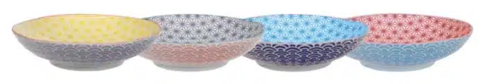 Stern/Welle - Tellerset - 21x5,2cm - 4 Stück