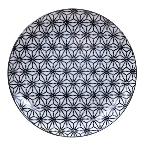 Tokyo Design Studio - Nippon Black - Dinerbord Sterren - 25.7 x 3cm