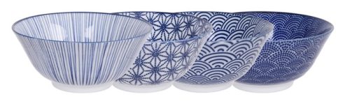 Tokyo Design Studio - Nippon Blue - Kommenset - 15.2x6.7cm 500ml - 4pcs