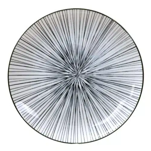 Tokyo Design Studio - Nippon Black - Bord Lijnen - 16 x 2cm