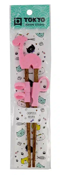 Tokyo Design Studio – Kinder Eetstokjes – Lama - Roze - 20 cm - 1 paar