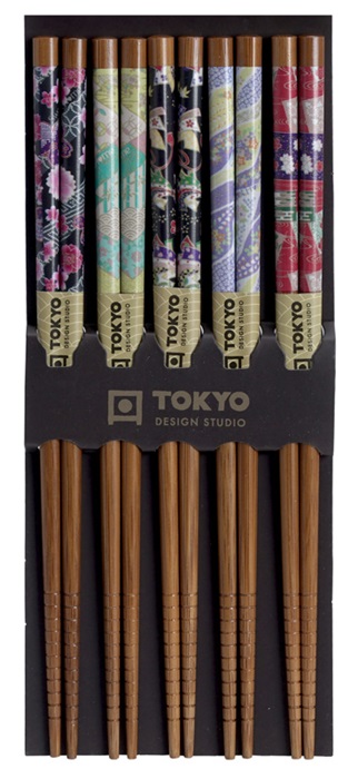 Tokyo Design Studio - Eetstokjes - Bloemen - 5 stuks