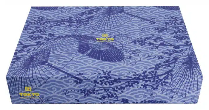 Tokyo Design Studio – Glassy Blue Geschenkset – Wellen – 8 Stück – Bild 4