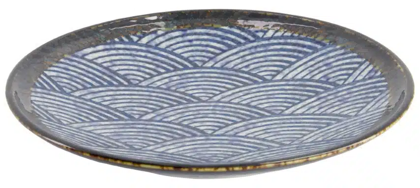 Tokyo Design Studio - Aisai Seigaiha - Ontbijtbord - 22.7x3.1cm