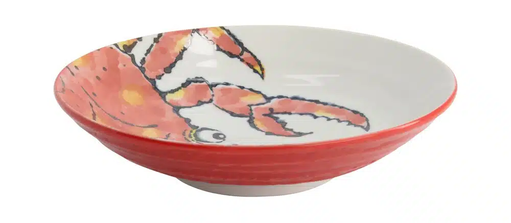 Tokyo Design Studio - Sea Food - Tiefer Teller – Rot – Krabbe