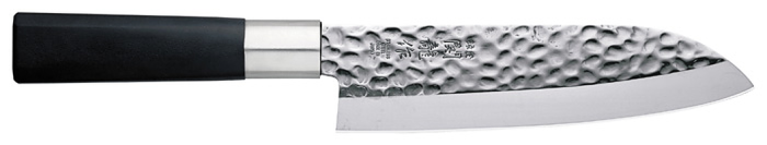 Roestvrijstaal Kookmes- Santoku - Gehamerde Stijl