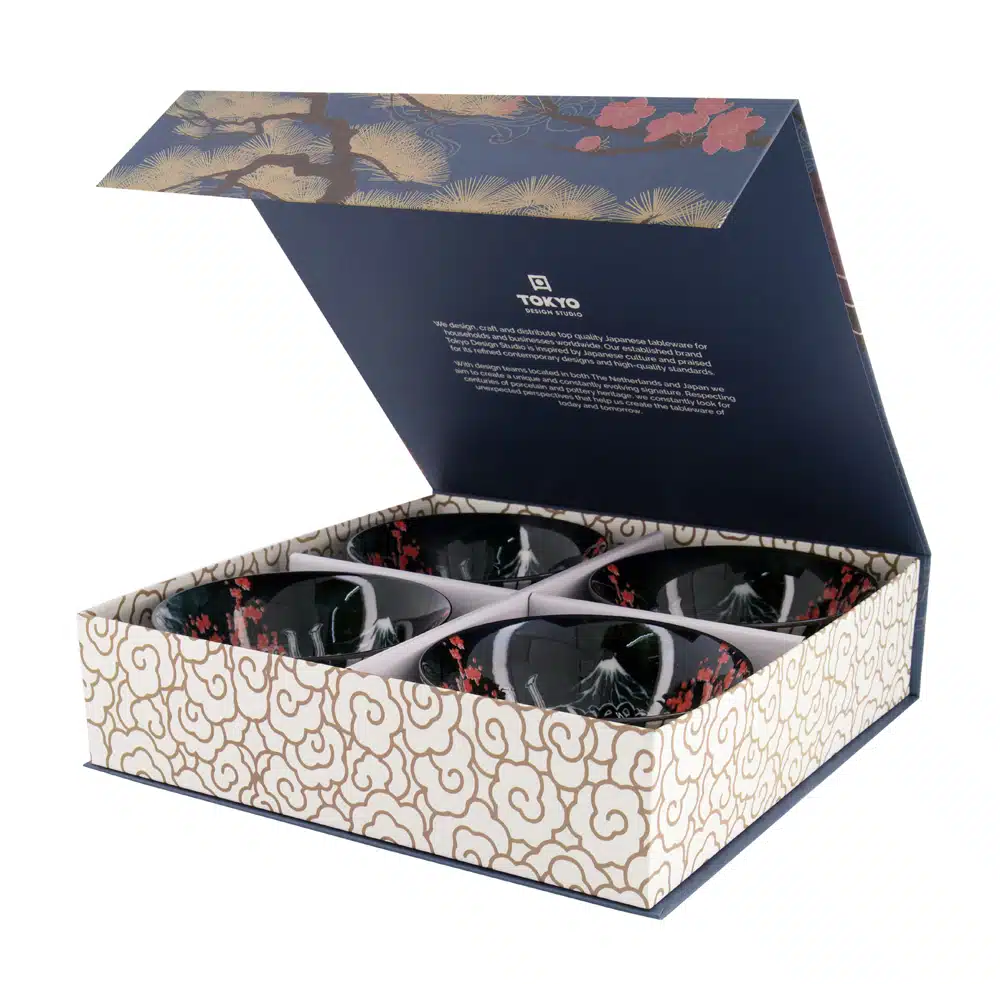 Tokyo Design Studio - Kabuki - Schalen Set - Schwarz - 14.8x7cm - 550ml – Bild 2