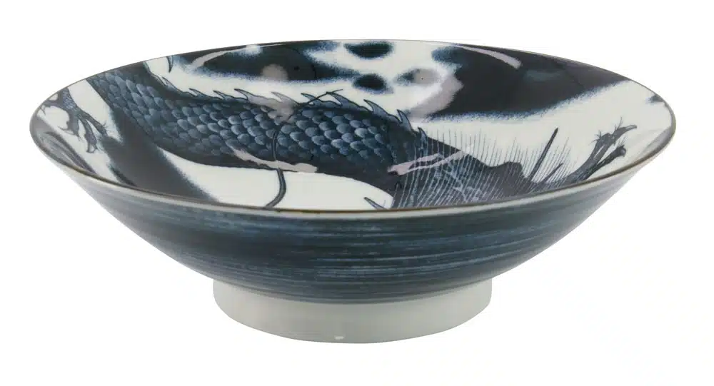 Tokyo Design Studio – Japonism Dragon – Menbachi Schale – Schwarz – 25,2 x 7,7 cm 1600 ml – Bild 2