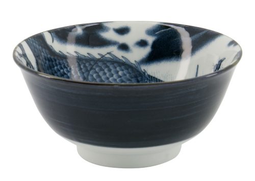Japonism Dragon Tayo Bowl 14.7x6.9cm 500ml Black