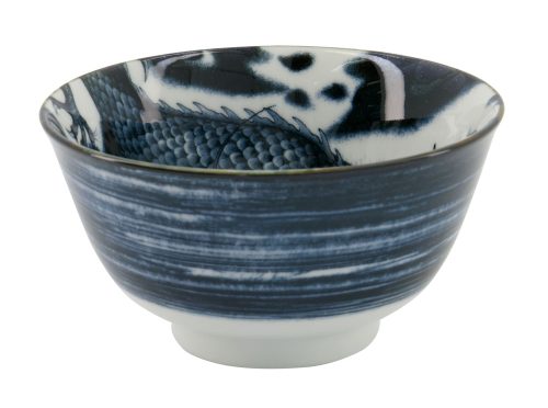 Japonism Dragon Small Tayo Bowl 12.7x6.8cm 350ml Black