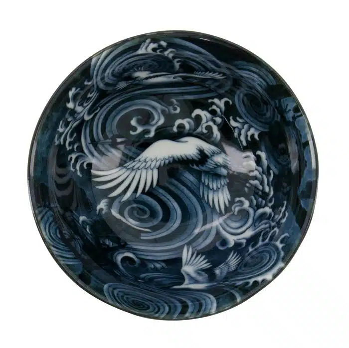 Tokyo Design Studio – Japonism – Crane – Tayo Schale – Schwarz – 350 ml – 12,7 x 6,8 cm – Bild 2