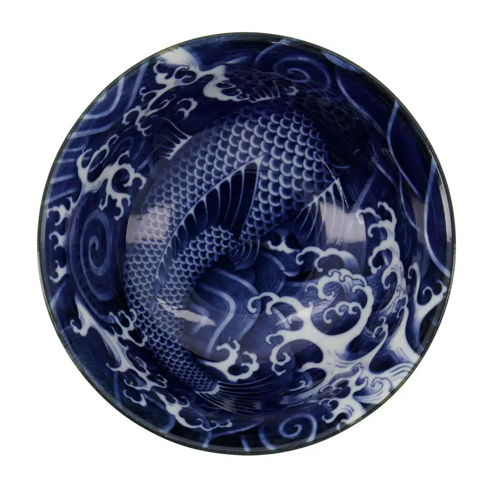 Tokyo Design Studio – Japonismus Karpfen – Tayo Schüssel – Blau – 12,7 x 6,8 cm 350 ml – Bild 2
