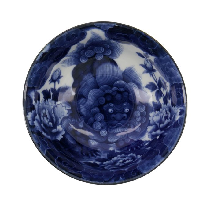 Tokyo Design Studio – Japonism Lion – Tayo Schale – Blau – 12,7×6,8 cm 350 ml – Bild 2