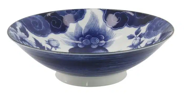 Tokyo Design Studio – Japonism Lion – Menbachi Schale – Blau – 25,2 x 7,7 cm 1600 ml