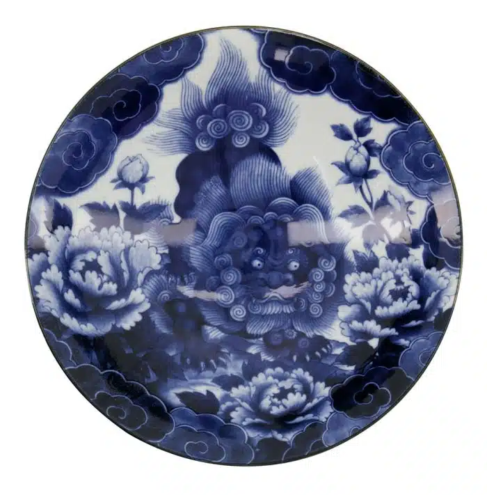 Tokyo Design Studio – Japonism Lion – Menbachi Schale – Blau – 25,2 x 7,7 cm 1600 ml – Bild 2