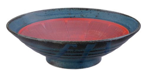 Tokyo Design Studio - Mixed Bowls - Saladekom - Blauw/Rood - 24.5x7.5cm -1400ml