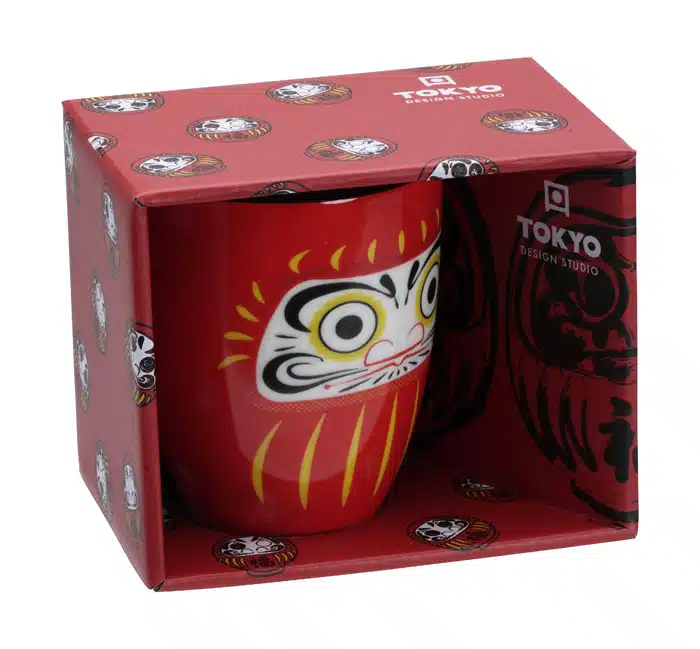 Tokyo Design Studio – Kawaii Daruma – Becher – Großes Gesicht – 8,5×10,2 cm 380 ml – Bild 2