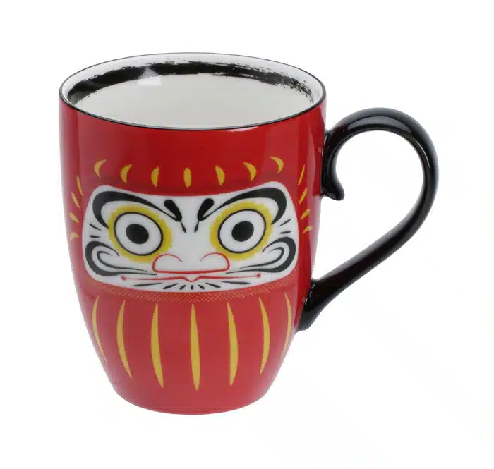 Tokyo Design Studio – Kawaii Daruma – Becher – Großes Gesicht – 8,5×10,2 cm 380 ml
