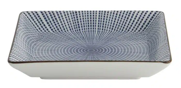 Tokyo Design Studio – Sendan Blue – Quadratischer Teller – 11,5 x 11,5 x 2,5 cm