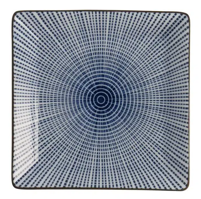 Tokyo Design Studio – Sendan Blue – Quadratischer Teller – 11,5 x 11,5 x 2,5 cm – Bild 2
