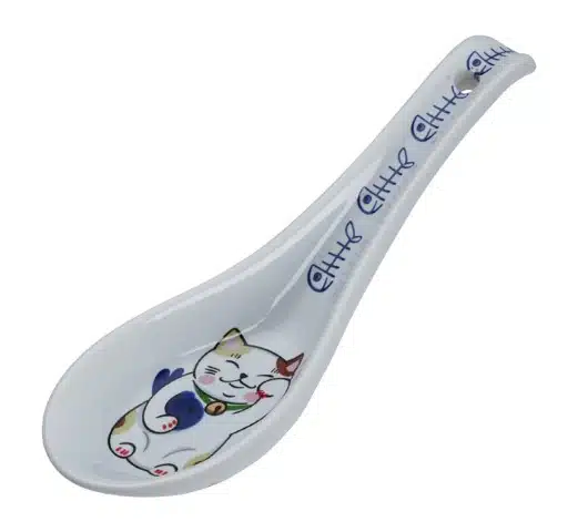 Tokyo Design Studio - Kawaii - Löffel Glückskatze - Blau - 13,8 x 4,8 cm