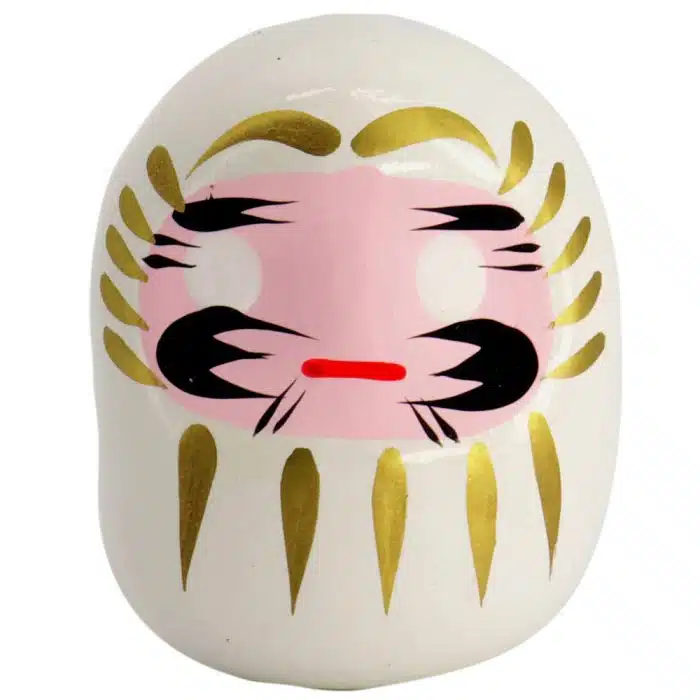 Weiße Daruma-Puppe - 6 cm