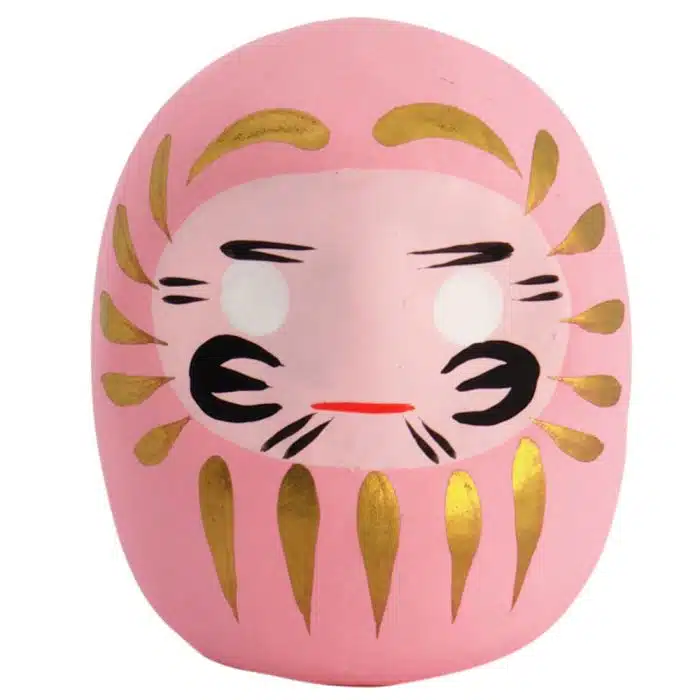 Rosa Daruma-Puppe - 6cm